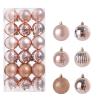 36Pcs 1.18" Christmas Tree Ornaments Sets, Shatterproof Plastic Christmas Tree Balls Decorations Xmas Tree Hanging Decor Christmas Tree Ornaments for Christmas Tree Multi-Styles view 1