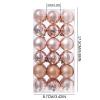 36Pcs 1.18" Christmas Tree Ornaments Sets, Shatterproof Plastic Christmas Tree Balls Decorations Xmas Tree Hanging Decor Christmas Tree Ornaments for Christmas Tree Multi-Styles view 4