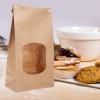 50pcs Kraft Paper Bread Bags with Window for Homemade Bread view 3