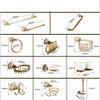Brass Brushed Bathroom Accessories Towel Bar Paper Holder Cloth Hook Soap Dish Cup Holder Toilet Brush Holder,Paper Holder only view 2