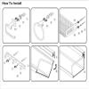Brass Brushed Bathroom Accessories Towel Bar Paper Holder Cloth Hook Soap Dish Cup Holder Toilet Brush Holder,Paper Holder only view 3