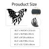 Bald Eagle American Flag Wall Decor, American Flag Wall Decor, Eagle Metal Wall Art, Large Metal Wall Art, Metal Wall Art for Living Room, Patriotic Decor, Metal Wall Art (White, 29.9" x 24"|76 x 60.8 cm) view 3