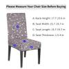 bisibuy Flower Pattern Chair Covers for Dining Room 2 Pack, Gray White Stretch Parson/Dining Chair Slipcover Universal Fit Chair Protector for Home,Dining Room, Restaurant,Banquet view 2