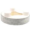 Bestbling Bling Rhinestone Round Decorative Ottoman Coffee Table Perfume Living Room Kitchen Serving Tray - Stylish, Sturdy and Jewelry Tray Storage for Home Decor (Silver) view 2