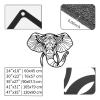 Cadeali Elephant Metal Wall Art - Large Animal Head Wall Decor, Modern Design for Living Room (Gold, 30"x22" | 76x57 cm) view 4