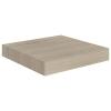 Camerina Wall Shelves 2 pcs Oak 9.1"x9.3"x1.5" MDF Shelving Wall Mounted Shelves for Bedroom Shelves for Wall Wall Shelves view 4