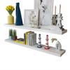 Camerina 2 White MDF Wall Display Shelves Book/DVD Storage Shelving Wall Mounted Shelves for Bedroom Shelves for Wall Wall Shelves view 4