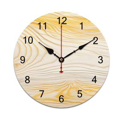 20" Wall Clocks for Bathroom, Silent Battery Operated Wall Clock, Rustic Country Farmhouse Wood Clock, Easy to Read, Modern Christmas Decoration, Newlywed Gift