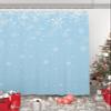 Christmas Shower Curtain for Bathroom 72" x 96" Christmas Snowflake Light Blue Gradient Shower Curtain with Hooks Polyester Waterproof Home Bathtub Decor view 4