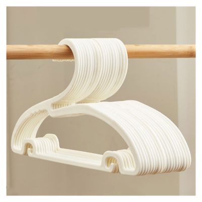 20 x Clothes Hangers for Home Drying Large Plastic Non-Slip Hangers (Colour: A, Size : 20 Pieces)