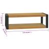 Camerina Wall-Mounted Bathroom Cabinet 43.3"x17.7"x13.8" Solid Wood Teak Bathroom Cabinet Wall Bathroom Storage Cabinet Bathroom Cabinet Organization 338232 view 2