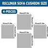 Armrest Cover, Quilted 4-Pieces Recliner Sofa Slipcover Headrest Cover For Recliner Sofa Waterproof Recliner Chair Covers, Nonslip Armrest Slipcover Furniture Protector For Recliner,Chair,Sofa ( Color view 3