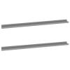 Camerina Wall Shelves 2 pcs Shelving Wall Mounted Bedroom Decor Shelves for Wall Storage Shelves Decorative Shelves Gray 45.3"x3.5"x1.2" view 3