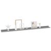 Camerina Wall Shelves 2 pcs Shelving Wall Mounted Bedroom Decor Shelves for Wall Storage Shelves Decorative Shelves Gray 45.3"x3.5"x1.2" view 4