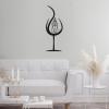 Abstract Nude Female Wall Art, Line Art Wall Decor, Abstract Metal Wall Art, Minimalist Metal Wall Art, Metal Wall Art for Living Room, Home Decor, Metal Wall Art (Black, 23.6" x 8.8"|60 x 22.4 cm) view 1