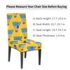 bisibuy Badminton Dining Chair Slipcovers Removable Washable, Yellow Dining Room Chair Protector Cover Seat Slipcover Stretch Parson Chair Covers Set of 2, Forros para Sillas de Comedor view 2