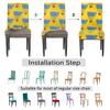 bisibuy Badminton Dining Chair Slipcovers Removable Washable, Yellow Dining Room Chair Protector Cover Seat Slipcover Stretch Parson Chair Covers Set of 2, Forros para Sillas de Comedor view 4