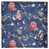 Handicrafts Plus Kantha Quilts Bedding Coverlets Cotton Blankets New Bedcover Ethnic Multicolor Gudari King/Queen Size Throw Floral Print Bedspread (Navy Blue) view 1