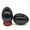 AAKOMA 35x50mm Natural Black Obsidian Oval Stone Suitable for Furniture Decoration view 2