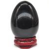 AAKOMA 35x50mm Natural Black Obsidian Oval Stone Suitable for Furniture Decoration view 3