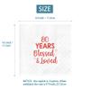 80 Years Blessed & Loved Napkins - 80th Birthday, 50 Pcs, 4.5x4.5 view 2