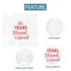80 Years Blessed & Loved Napkins - 80th Birthday, 50 Pcs, 4.5x4.5 view 3