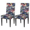 bisibuy Dragon Ornament Chair Covers for Dining Room Set of 2, Oriental Dining Chair Covers Protectors Removable Kitchen Parson Chair Slipcovers for Home and Banquet Decor view 1
