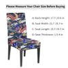 bisibuy Dragon Ornament Chair Covers for Dining Room Set of 2, Oriental Dining Chair Covers Protectors Removable Kitchen Parson Chair Slipcovers for Home and Banquet Decor view 2
