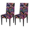 bisibuy Vibrant Tropic Art Chair Covers for Dining Room 2 Pack, Palm Leaf Stretch Parson/Dining Chair Slipcover Universal Fit Chair Protector for Home,Dining Room, Restaurant,Banquet view 1