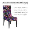bisibuy Vibrant Tropic Art Chair Covers for Dining Room 2 Pack, Palm Leaf Stretch Parson/Dining Chair Slipcover Universal Fit Chair Protector for Home,Dining Room, Restaurant,Banquet view 2