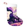 Yioniii Christmas Stockings,Steam Train in The Field Pattern Xmas Stocking, Holiday and Family Stocking for Fireplace Christmas Holiday Party Decoration 18 Inches Multicolour view 1