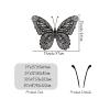 Metal Wall Art, Metal Butterfly Wall Decor, Metal Butterfly Wall Art, Butterfly Metal Wall Decor, Butterfly Wall Decor, Flowers Wall Art Decor, Butterfly Wall Art, Wall Hanging Decor, Home Decor (Gold, 24"x32"|60x81cm) view 3