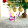 Kanpura AB Coating Crystal Flying Butterfly Figurine Collectible, Glass Ornament, Crystal Butterfly for Wedding & Christmas Party Decor view 2