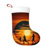 Yioniii Christmas StockingMen Playing Basketball at Sunset Pattern 18 Large Xmas Stocking for Kids,Holiday and Family Stocking for Fireplace Christmas Holiday Party Decoration Multicolour view 1
