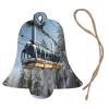 6 Pcs Christmas Wood Ornaments for Kids and Adults Christmas Trees Hanging Decoration,4 Styles,Winter Cable Ski Lift Print view 3