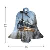 6 Pcs Christmas Wood Ornaments for Kids and Adults Christmas Trees Hanging Decoration,4 Styles,Winter Cable Ski Lift Print view 4