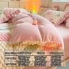 XHCTNN 4Pcs Queen Sheet Set - High Weight Milk Fleece Soft Beding Floral Pattern Quilt Cover Pillowcase for Fall Winter & Spring(H,1.8~2.0m/220 * 240cm) view 4