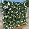 ELGADO Rose Simulation Flower Wall Background WallArtificial Wall Flower Backdrop 3D Silk Hydrangea Floral Panel for Photo Background Home Party Wedding Backdrop Decoratio (Size : 1M*2M) view 2