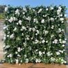 ELGADO Rose Simulation Flower Wall Background WallArtificial Wall Flower Backdrop 3D Silk Hydrangea Floral Panel for Photo Background Home Party Wedding Backdrop Decoratio (Size : 1M*2M) view 3