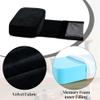 HOMBYS Memory Foam Neck Pillow for Recliner, Adjustable Headrest Cushion with Soft Plush Fabric and Medium Firm Filling, Design for Recliner Sofa Armchair, Machine Washable and Non-Slip (Black) view 4