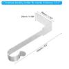 PATIKIL Christmas Stocking Holders, 6pcs Stocking Holder Stand Metal Hooks Reusable Right Angle for Fireplace Indoor Decorations Garland, Silver view 2