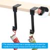 PATIKIL Christmas Stocking Holders, 6pcs Stocking Holder Stand Metal Hooks Reusable Right Angle for Fireplace Indoor Decorations Garland, Silver view 4