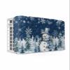Christmas Indoor Air Conditioner Covers, Dark Blue Christmas Snowman Xmas Tree Snowflake Durable Insulation AC Covers for Inside Window Unit with Elastic Strap 25 x 18 x 3.5 inches view 1