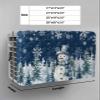Christmas Indoor Air Conditioner Covers, Dark Blue Christmas Snowman Xmas Tree Snowflake Durable Insulation AC Covers for Inside Window Unit with Elastic Strap 25 x 18 x 3.5 inches view 2