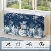 Christmas Indoor Air Conditioner Covers, Dark Blue Christmas Snowman Xmas Tree Snowflake Durable Insulation AC Covers for Inside Window Unit with Elastic Strap 25 x 18 x 3.5 inches view 4