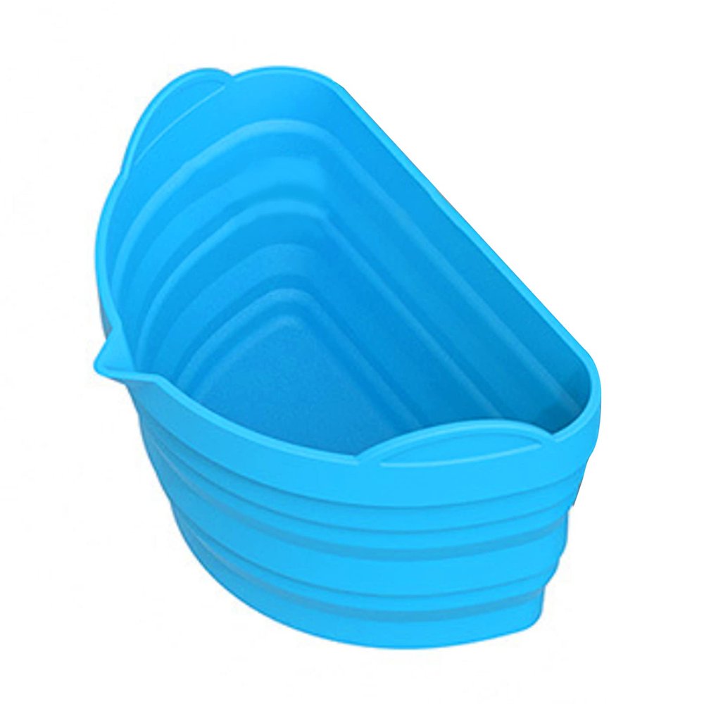 UPQRSG Silicone Slow Cooker Liners, Reusable Silicone Divider Insert, 68 Quarts Heat Crock Pot Liners, Easy Clean Leakproof Slow Cooker Divider for Kitchen[Blue]