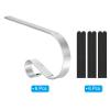PATIKIL Christmas Stocking Holders, 6pcs Stocking Holder Stand Anti-Slip Metal Hooks Multi-use Adjustable for Fireplace Indoor Christmas Decorations, Silver view 3