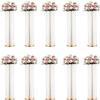 10pcs 90cm Crystal Wedding Centrepieces Vase Metal Flower Vase Banquet Table Decoration Elegant Large Wedding Decoration Table Chandelier Centrepiece view 1