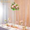 10pcs 90cm Crystal Wedding Centrepieces Vase Metal Flower Vase Banquet Table Decoration Elegant Large Wedding Decoration Table Chandelier Centrepiece view 2