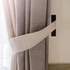 2pcs Window Curtain Window Coverings Hook for Curtain Cord Adhesive Home Wall Hook Home Curtain Cord Supplies Blind Rope Cleat Drawstring Rope Clip Blinds Alloy view 2